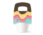 Suporte De Copos Pvc 0,50mm Premium Branco Com 01 Und