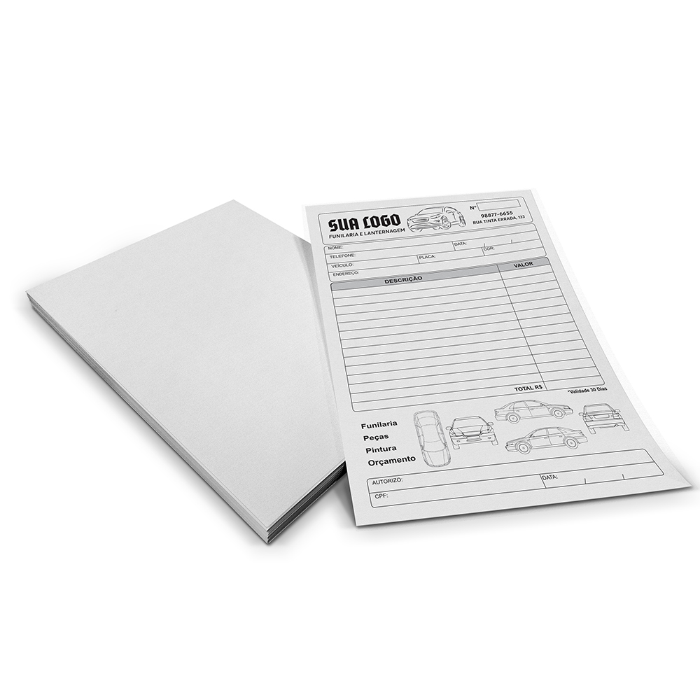 Comandas Apergaminhado 75g (150x210mm)