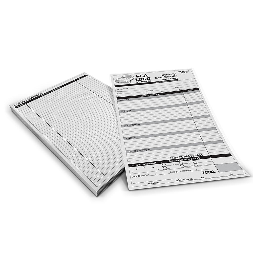 Comandas Apergaminhado 75g (300x210mm)