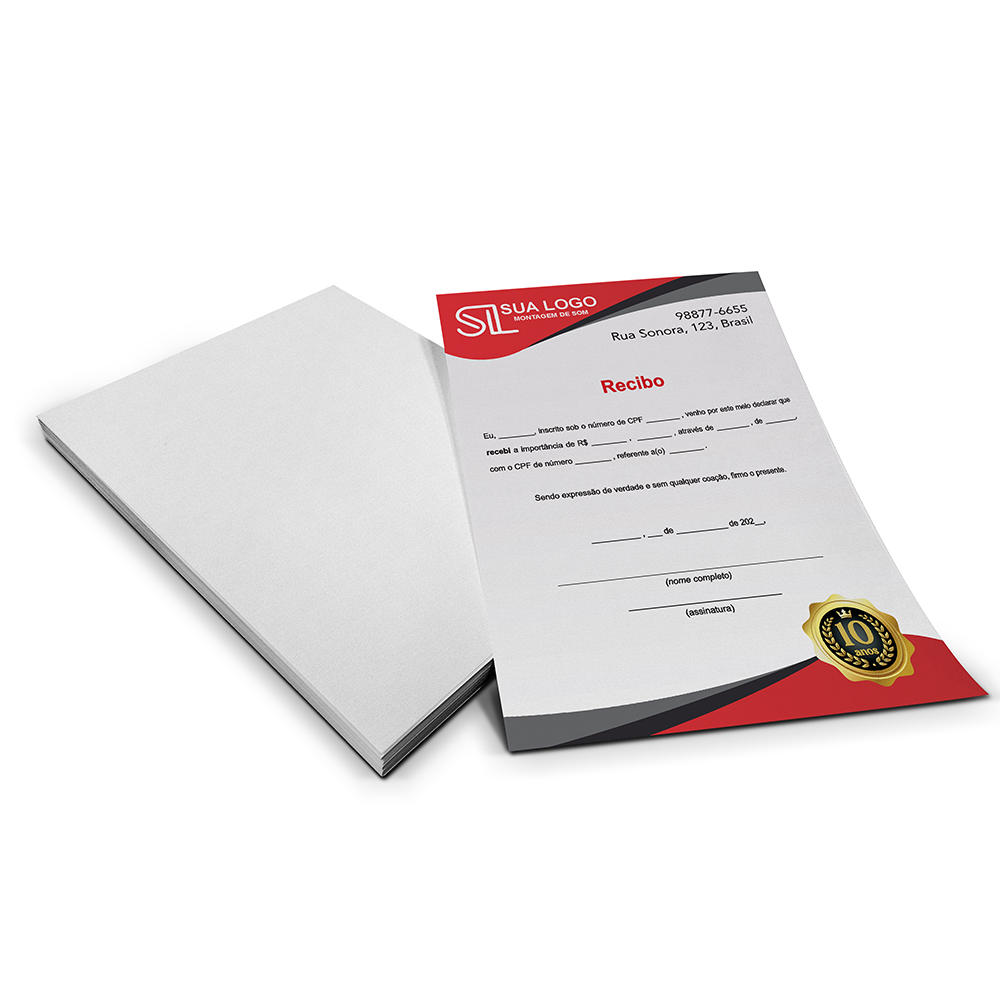 Papel Timbrado Apergaminhado 90g (150x210mm)