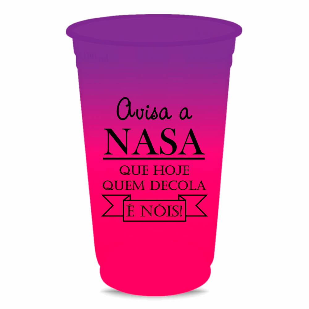Copo Descartável 300ml Impressão Silk Bicolor