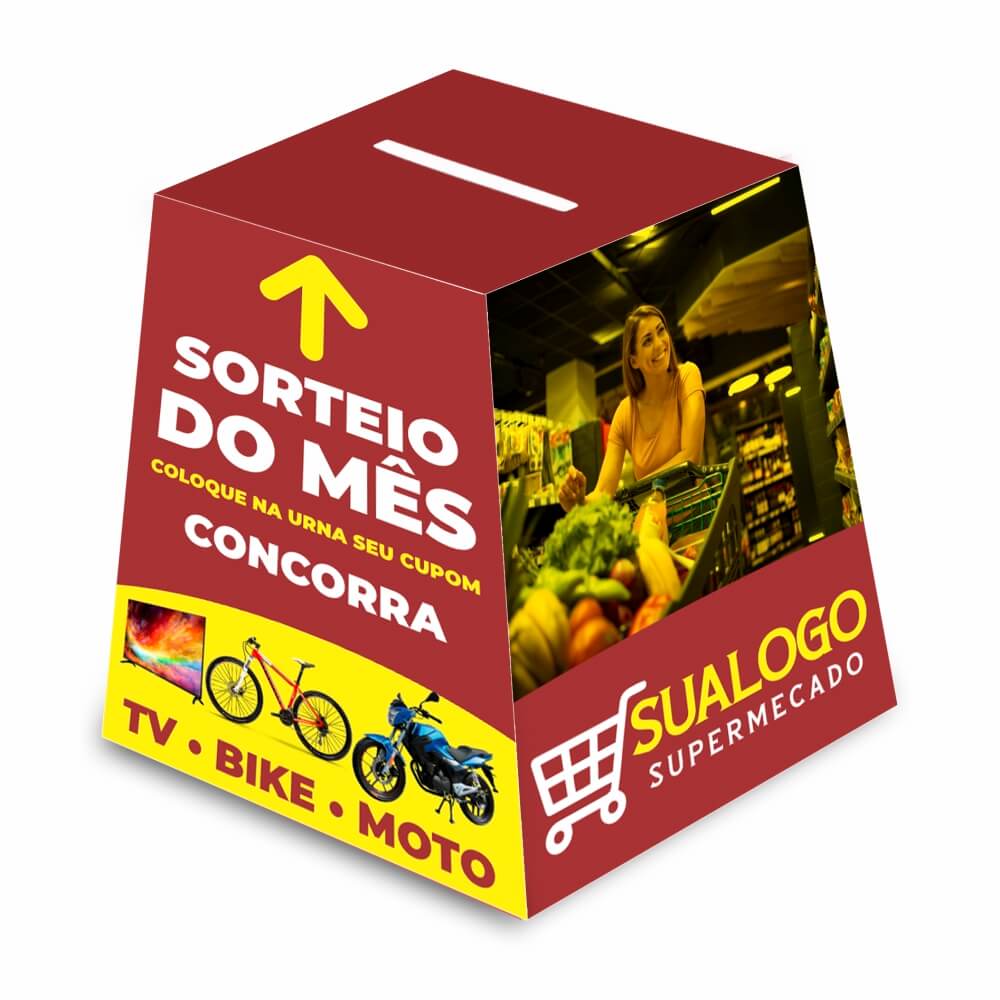 Urna Personalizada Couchê 300g (250x250mm)