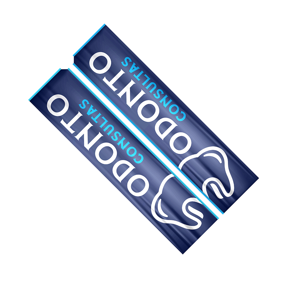 Wind Banner Bandeira Avulsa Tecido Oxford Tam. GG (Modelo Retangular)