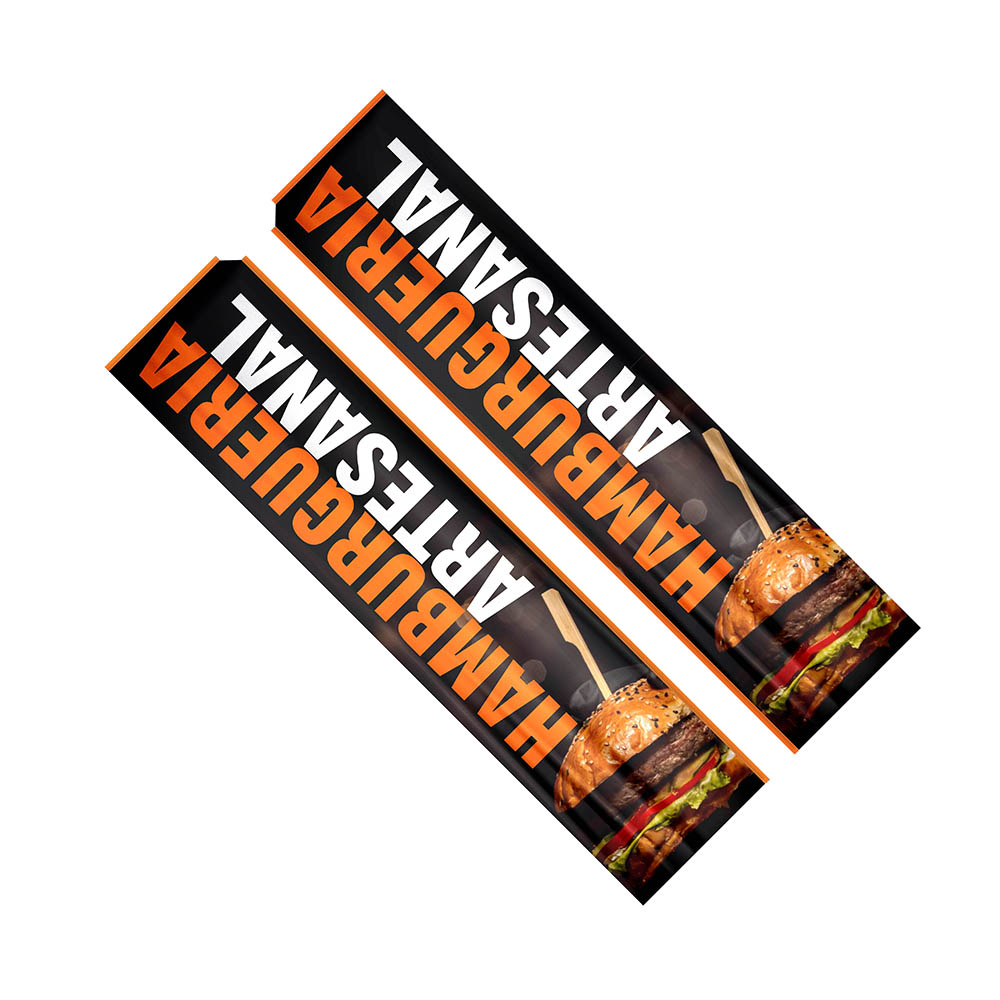 Wind Banner Bandeira Avulsa Tecido Oxford Tam. GG (Modelo Retangular)